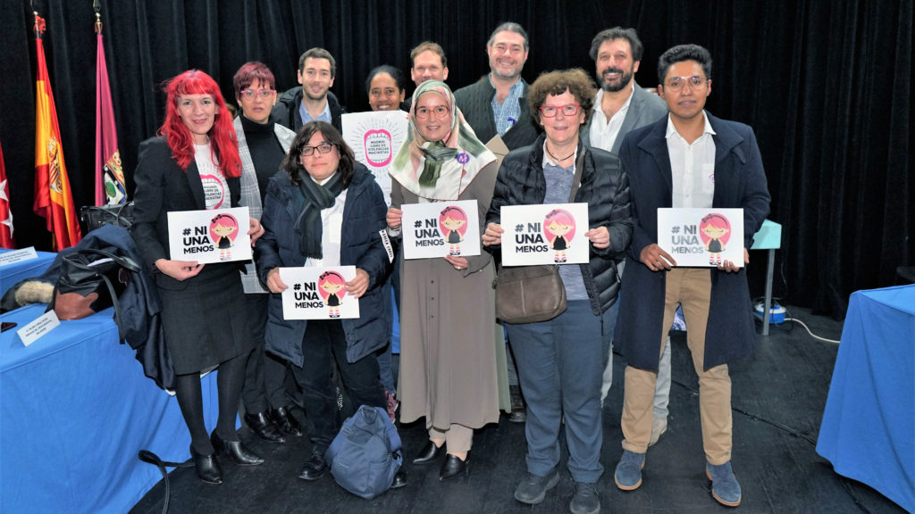 Vocales vecinos de Más Madrid de Ciudad Lineal con la concejala Maysoun Douas
