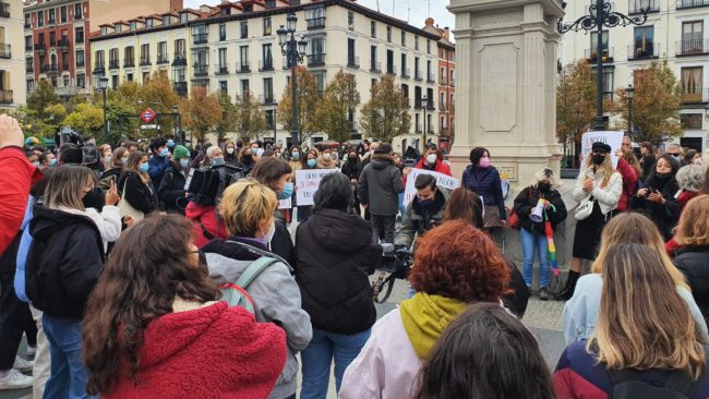 Concentración contra la sumisión química en la plaza de Ópera el sábado 20 de noviembre de 2021.