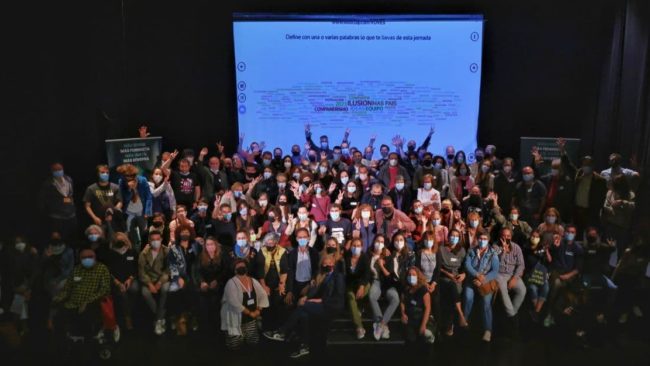 Imagen de archivo de la jornada con vocales vecinos de Más Madrid 2021.