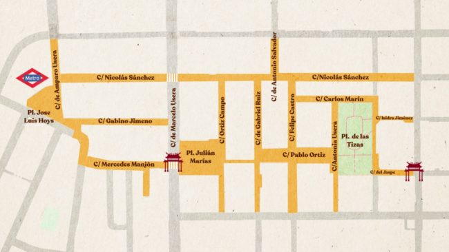 Propuesta de proyecto de peatonalización del entorno de la calle Marcelo Usera.