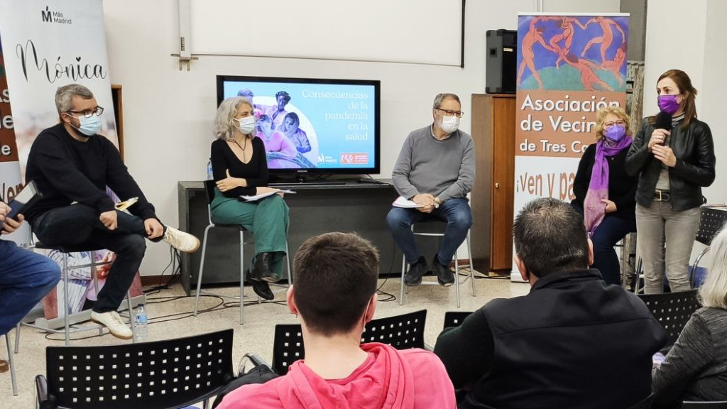 Más Madrid celebra con la Asociación Vecinal de Tres Cantos un encuentro para hablar sobre pandemia y salud desde una perspectiva de género