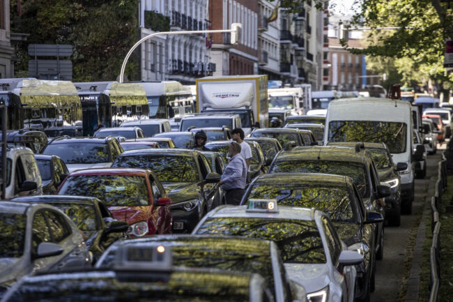 Atasco en Madrid. Bruno Thevenin.