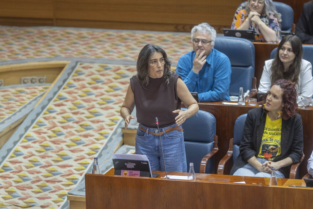 La portavoz de Más Madrid en la Asamblea, Manuela Bergerot. Bruno Thevenin.