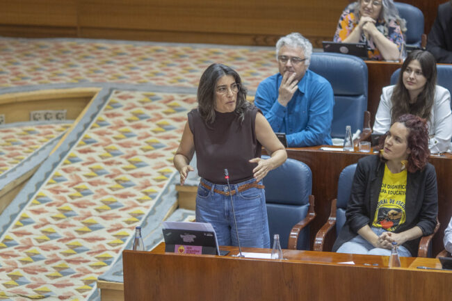 La portavoz de Más Madrid en la Asamblea, Manuela Bergerot. Bruno Thevenin.