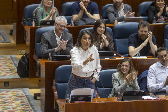 La portavoz de Más Madrid en la Asamblea, Manuela Bergerot. Bruno Thevenin.