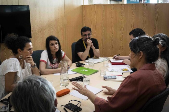 Reunión entre Más Madrid y Oxfam.